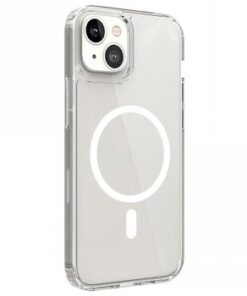 Läpinäkyvä Screenor-suojakuori iPhone 12/12 Pro -puhelimelle, ohut muotoilu, pyöristetyt reunat ja integroitu MagSafe-yhte...
