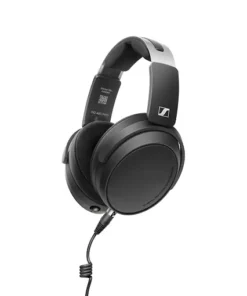 SENNHEISER HD 480 PRO PLUS langalliset kuulokkeet, musta over-ear, pehmustettu sanka ja kupit, Sennheiser-logo, kierrejohto vasemmalla. - Prisma-IT Web