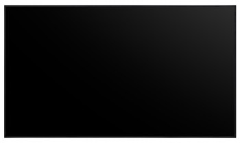 LG 50UL5Q 50'' UHD-bildskärm med tunn ramdesign Stor svart 50-tums UHD-bildskärm, tunn ram, sedd framifrån.