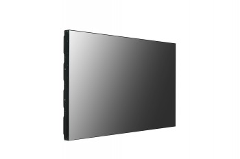 LG Signage Display 49" videovägg med IPS-panel och tunn ram LG Signage Display videovägg, 49 tum tunn IPS-panel, svart ram, fotad från sidan.