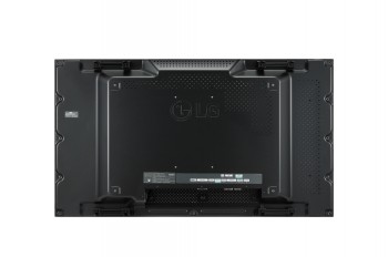 LG SIGNAGE DISPLAY 49" videoväggskärm - bakpanel och monteringspunkter LG:s 49-tums videoväggskärm, svart bakpanel, symmetrisk design och monteringspunkter synliga.