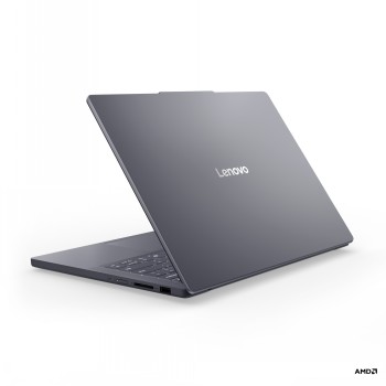 Lenovo IdeaPad Slim 3 -bärbar dator i elegant grå modell Bärbar dator, grå Lenovo IdeaPad Slim 3, avbildad från sidan i öppet läge.