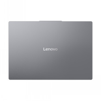 Lenovo IdeaPad Slim 3 bärbar dator med stiligt silvergrått lock Silvergrå Lenovo IdeaPad Slim 3 bärbar dators lock visas uppifrån.