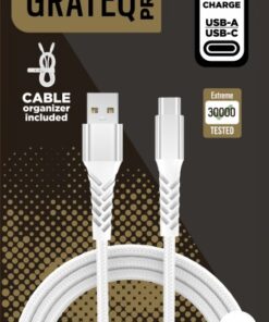 GRATEQ PRO USB-A - USB-C KAAPELI 1.5M