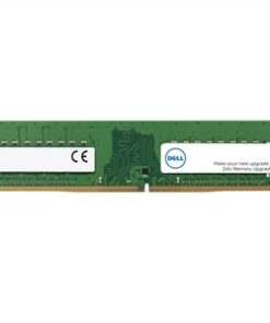 DELL DDR5 16GB minnesmodul - snabbhet och pålitlighet Grön DELL DDR5 16GB minnesmodul med vit etikett och grön kretskort.