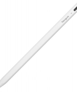 Vit Targus Active Stylus-penna med tunn, modern design sedd från sidan.