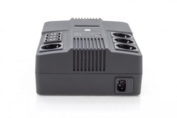 DIGITUS ALL-IN-ONE UPS, 800VA/480W, LED 12V/9AH X1, 4X CEE 7/7,3X IEC C13, USB, RJ45