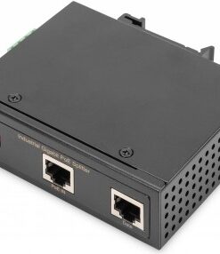 DIGITUS INDUSTRIAL GIGABIT POE++ SPLITTER, 802.3BT SELECTABLE POWER OUTPUT: 12VDC,16VDC,24VDC,48VDC