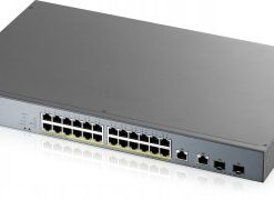 ZYXEL GS1350-26HP, 26 PORT MANAGED CCTV POE SWITCH, LONG RANGE, 375W (1 YEAR NCC PRO PACK LICENSE BUNDLED) (5Y WARRANTY)