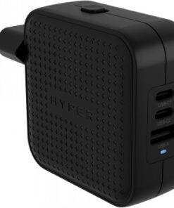 HYPER HYPERJUICE 70W USB CHARGER PD3.0 GAN (2X USB-C, 1X USB-A), BLACK
