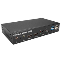 BLACK BOX KVM SWITCH DUAL MONITOR - UHD 4K 60, DUAL-HEAD, HDMI, USB 3.2 GEN 1, USB TYPE C, AUDIO, 2-PORT