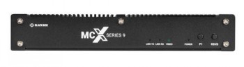 Black Box MCX S9 4K60 AV-kodare för professionellt bruk Black Box MCX S9 4K60 AV-kodare, svart rektangulär enhet, med logotyp och LED-indikatorlampor på framsidan.
