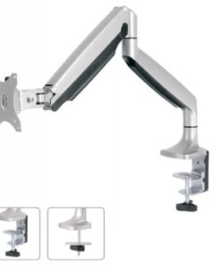 NEOMOUNTS FLAT SCREEN DESK MOUNT (10-32") DESK CLAMP/GROMMET 1 SCREEN SILVER