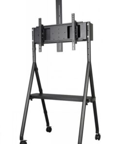 NEOMOUNTS MOBILE FLAT SCREEN FLOOR STAND (HEIGHT: 110 - 144 CM) 1 SCREEN BLACK