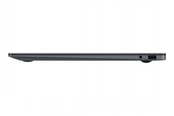 Samsung Galaxy Book6 Pro bärbar dator, 16 tum, sidoprofil Tunn och lätt Samsung Galaxy Book6 Pro bärbar dator från sidoprofil, grå färg.