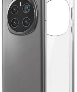 Transparent, tunt designat telefonfodral med synligt fyrkamerasystem för Honor Magic7 Pro.