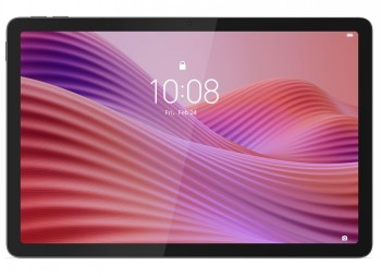 LENOVO TAB 10,1 surfplatta med 64GB lagring och FHD+ bildskärm. Lenovo TAB 10,1 tums surfplatta, rosa vågigt bakgrundsbild på skärmen.