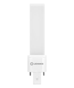 LEDVANCE DULUX S7 EM 3,5W/840 G23 LED-rör, vit och kompakt. LEDVANCE DULUX S7 EM LED-rör, vit ram, kompakt design, direkt anslutning, vertikal position.
