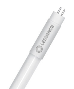 Ledvance LED-lysrör T5 AC HO24, energisnål armatur Vit, cylinderformad LED-lysrör med Ledvance-logotyp och synliga anslutningar.