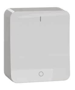 Schneider Electric Exxact utanpåliggande 3-strömbrytare, vit Vit Schneider Electric Exxact utanpåliggande 3-strömbrytare, rektangulär, minimalistisk design.