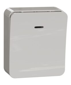 Schneider Electric Exxact vit vippströmbrytare med IP21 kapslingsklass Vit Schneider Electric Exxact ytmonterad 6T vippströmbrytare, rektangulär form.