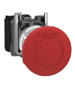 Schneider Electric Harmony XB4 nödstopp - elegant och hållbart val Röd, rund Ø40 mm svampformad nödstopp, metallkropp, Schneider Electric.